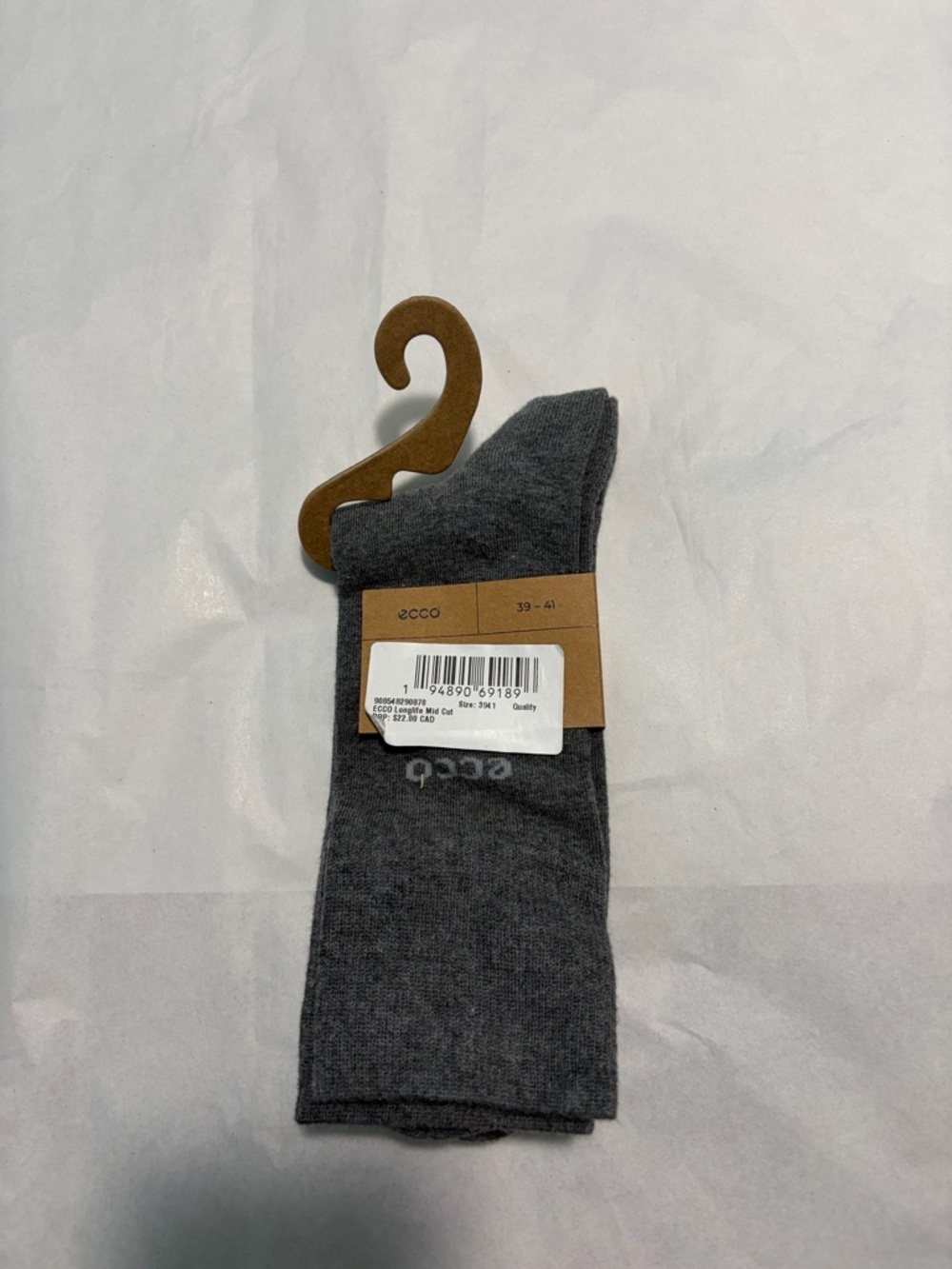 Ecco Women's Gray Crew Socks